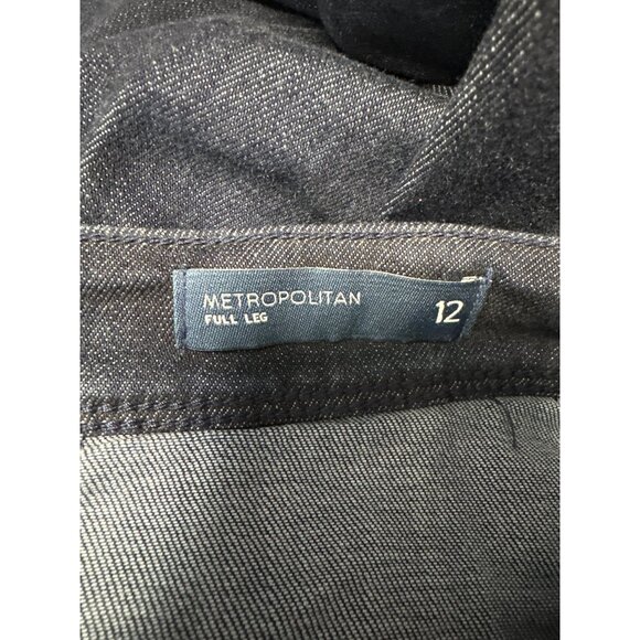 J.Jill Metropolitan Full Leg Denim Pants With Belt Loops & D-Ring Size 12 - Picture 6 of 12